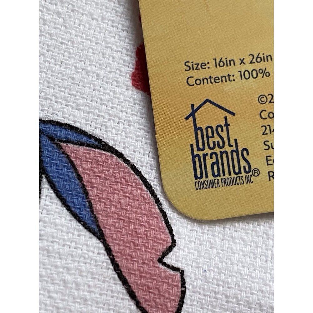 2 Pack Disney Stitch Hand Kitchen Towels Pineapple Hibiscus 16 X 26” NEW - Picture 3 of 11